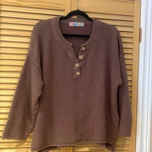 ☕️ cozy free people knit set (long sleeve and cropped pants) - size xs